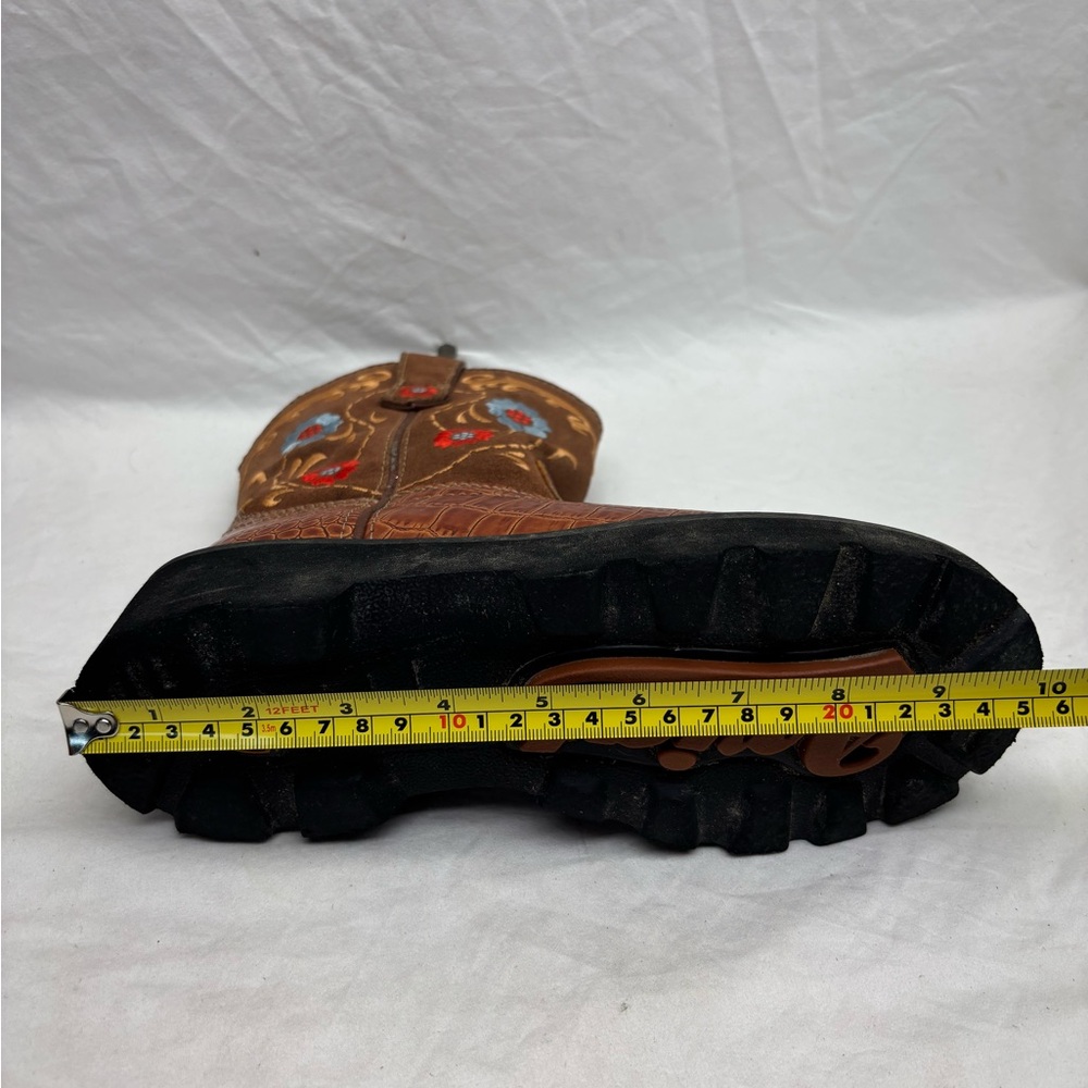 Ariat Women’s Brown Embroidered Western Work Boots size 6 - Picture 11 of 13